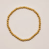 3mm Gold Bead Bracelet