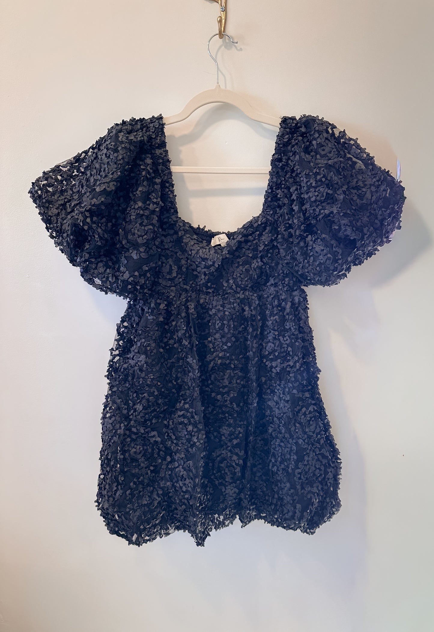 Kiss Me at Midnight Babydoll Dress (Black)