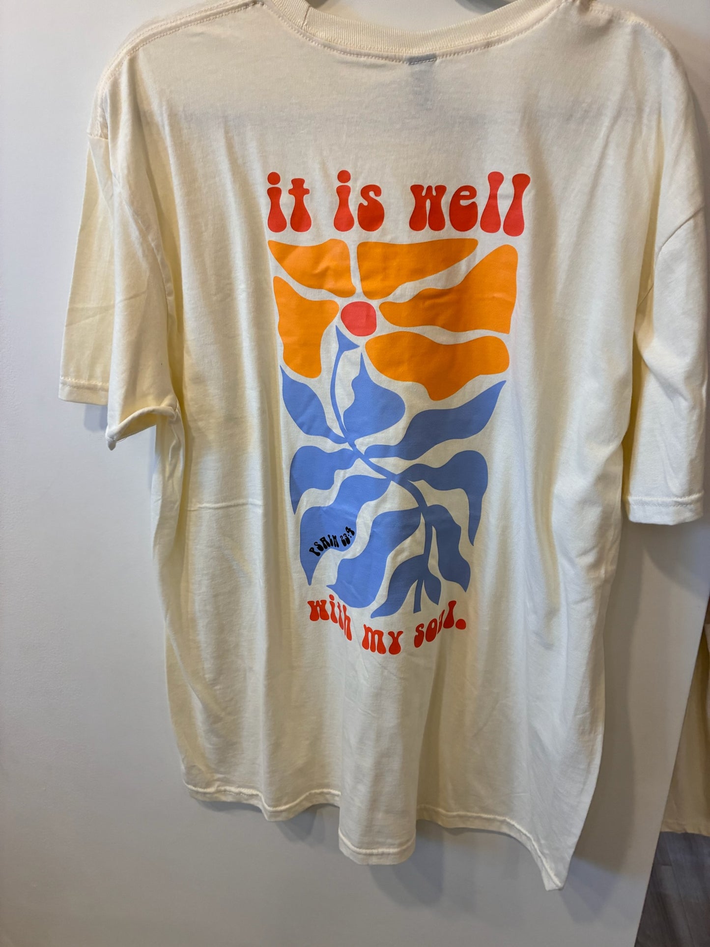 “It Is Well With My Soul” Graphic Tee (Cream)