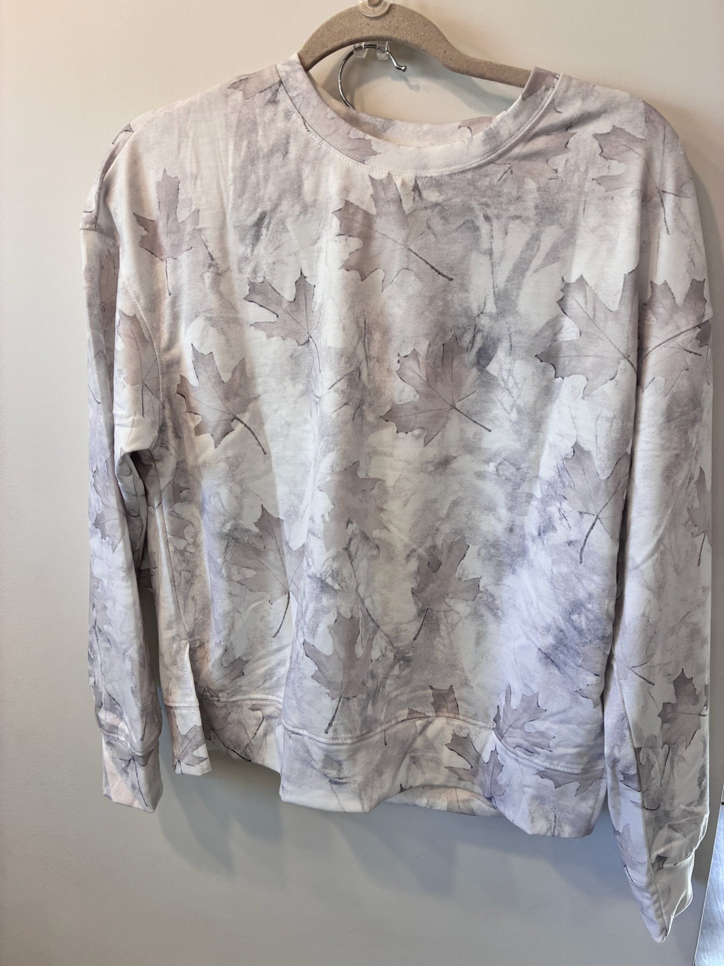 Soft Maple Lounge Set (Grey/Taupe Leaf Print)