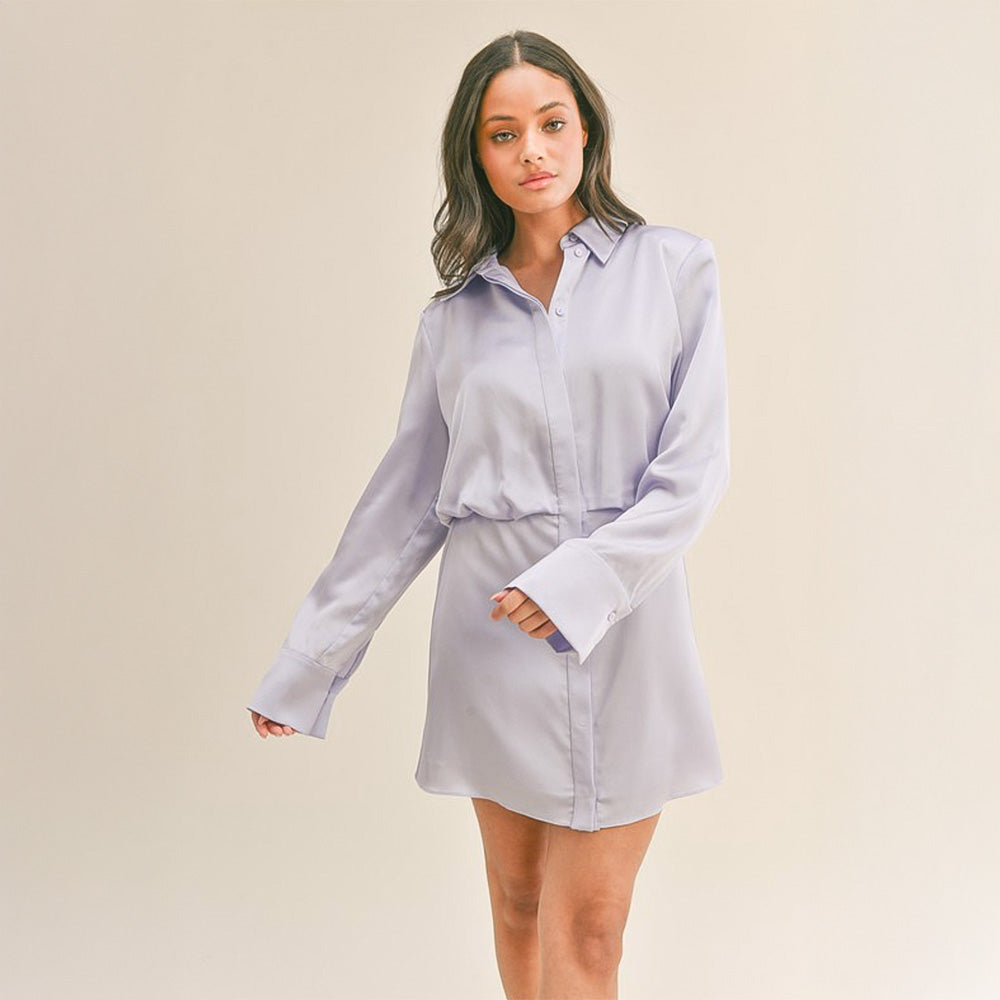 Collared Shirt Dress
