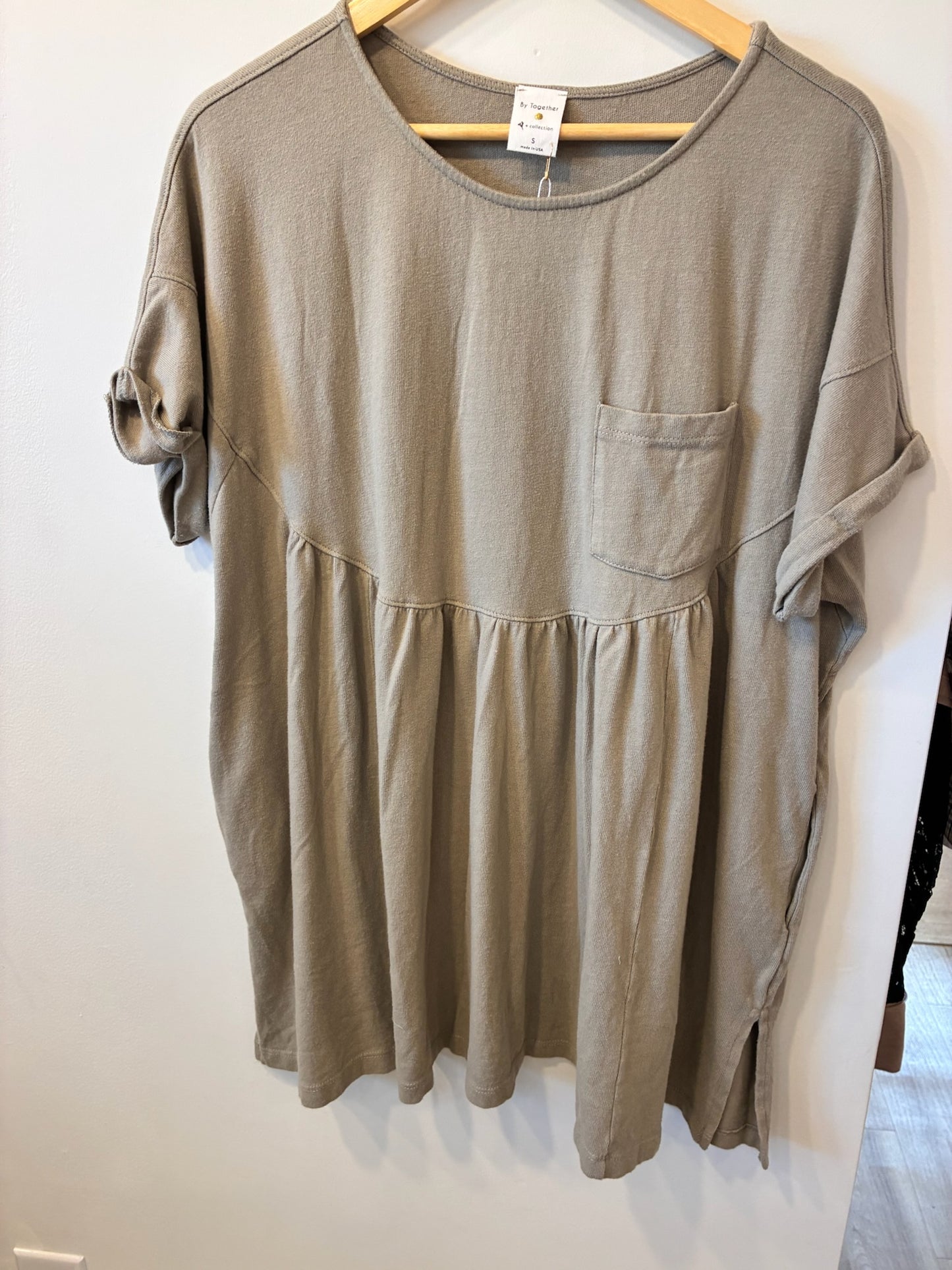 Casual Lounge Babydoll Top (Moss)