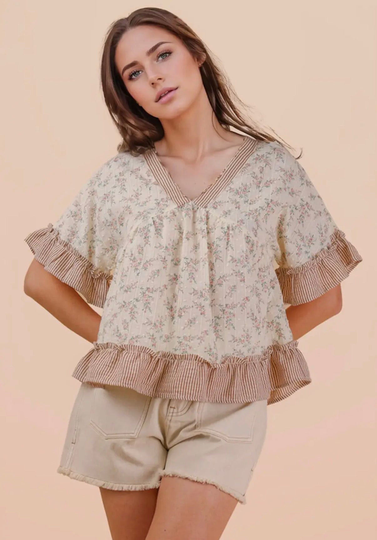 Sweet Meadow Ruffle Blouse