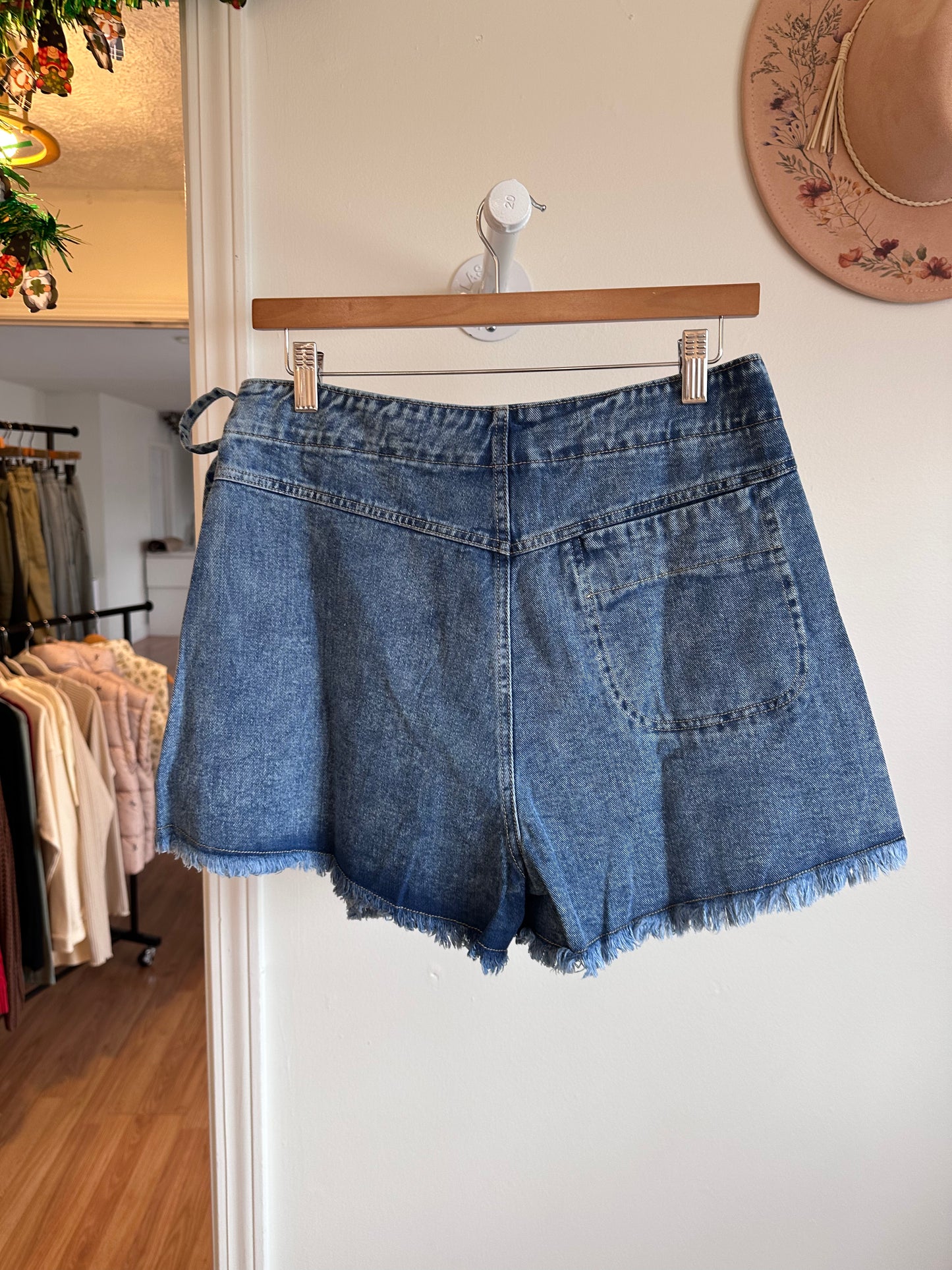 Denim Wrap Skort