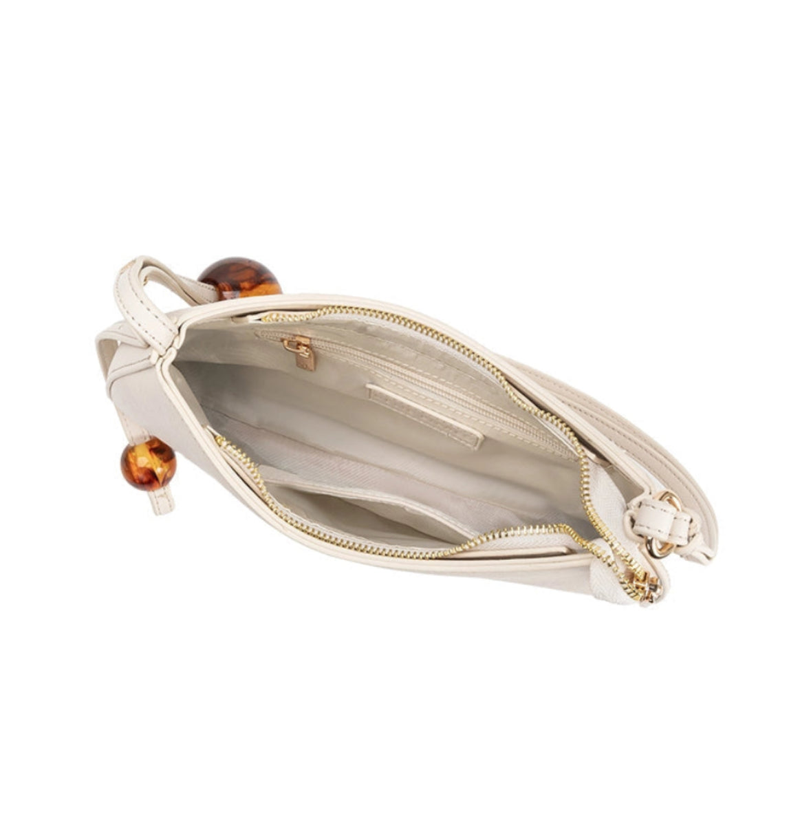 Pilar Resin Accent Shoulder Bag - Tan