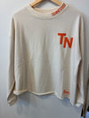 TN Collar Embroidered Sweatshirt (Cream/Orange)
