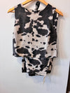 Wild Cowprint Two-Piece Set (Black/White)