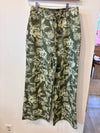 Olive Floral Wide-Leg Denim (Olive Floral)