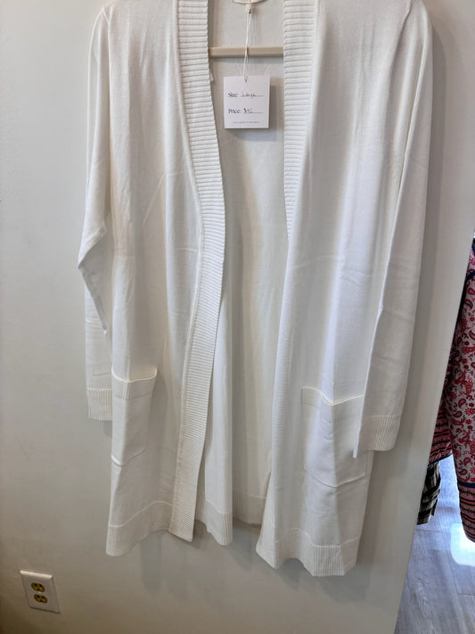 Cloud Soft Longline Cardigan (White)