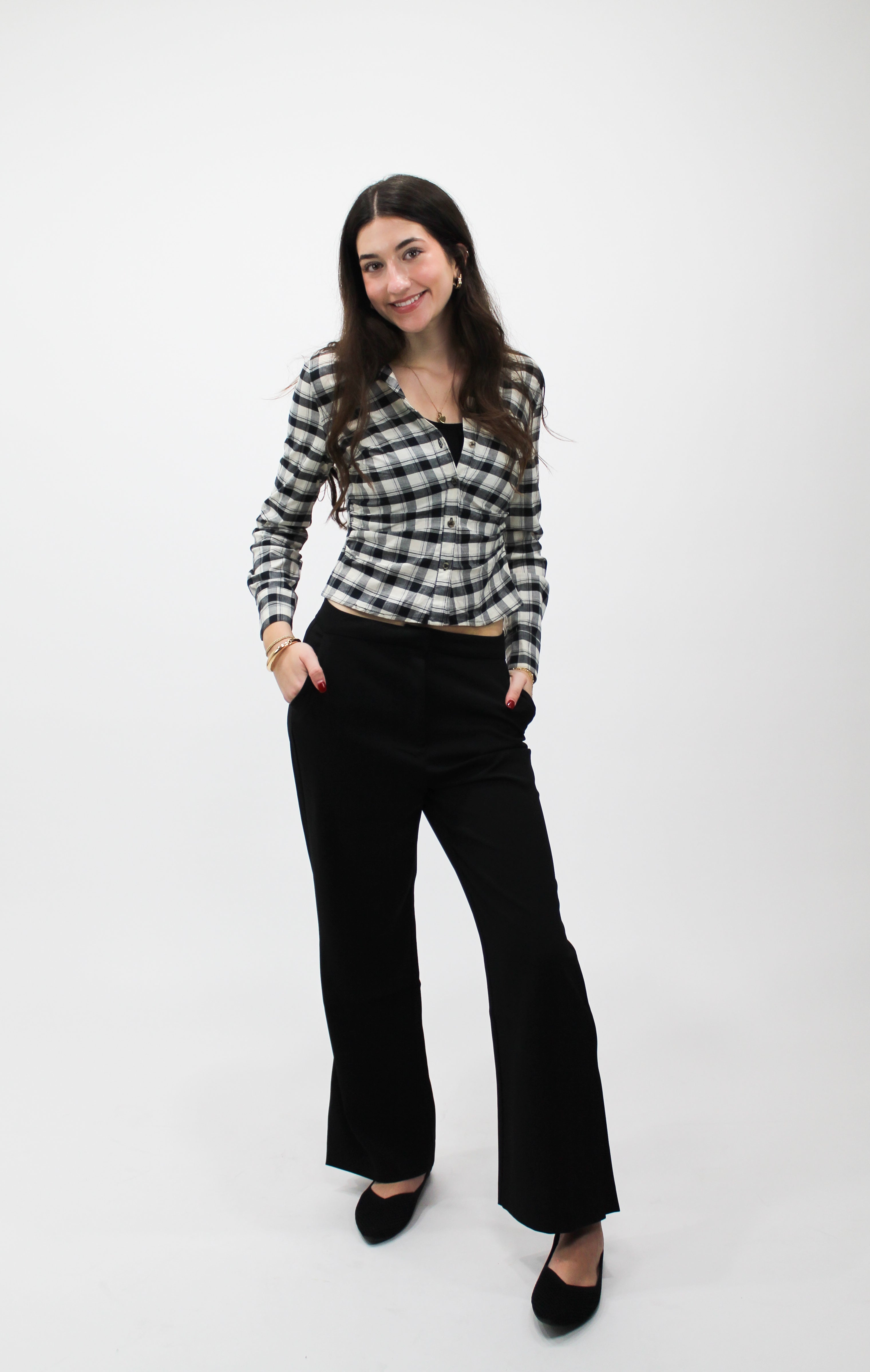 Sleek Everyday Black Trousers