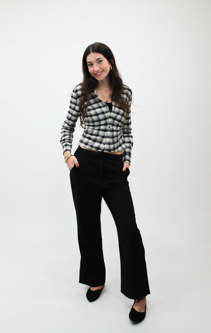 Sleek Everyday Black Trousers