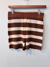 Toasty Stripe Knit Shorts (Brown/Ivory Stripe)