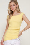 Soft Summer Textured Tank (Butter Yellow)