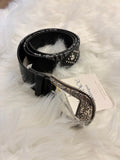 Black Western Stud Belt