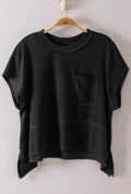The Everyday Waffle Tee – Black