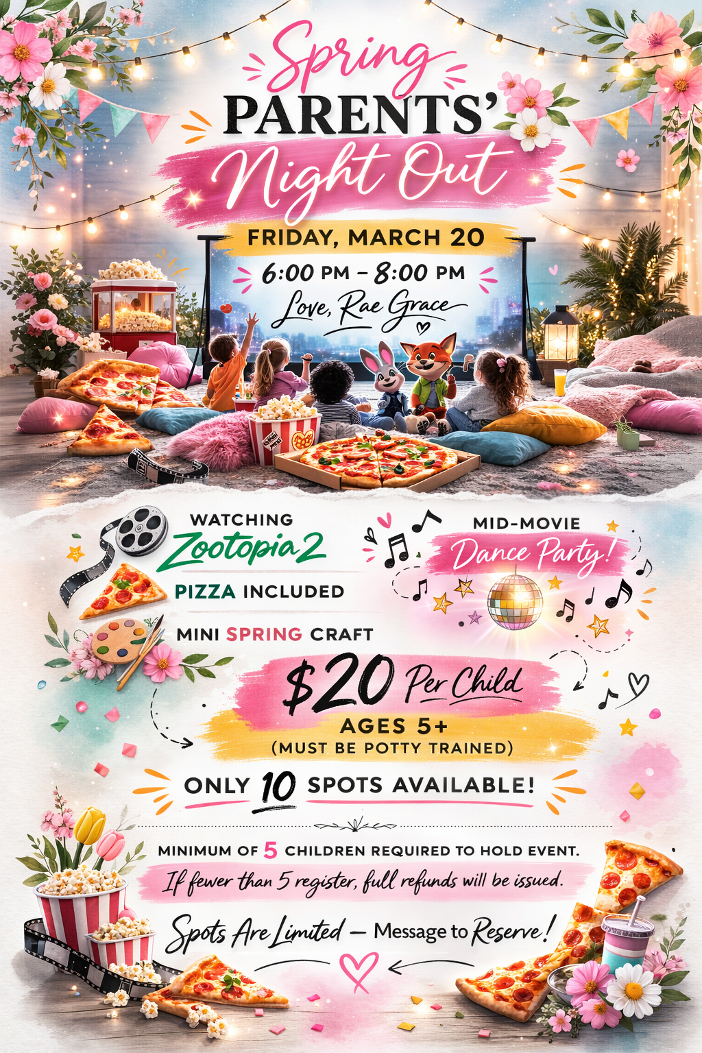 Parents night out: March-Zootopia