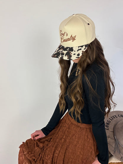 God’s Country Cow Print Hat
