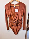 Plus Copper Drape Bodysuit (Copper)