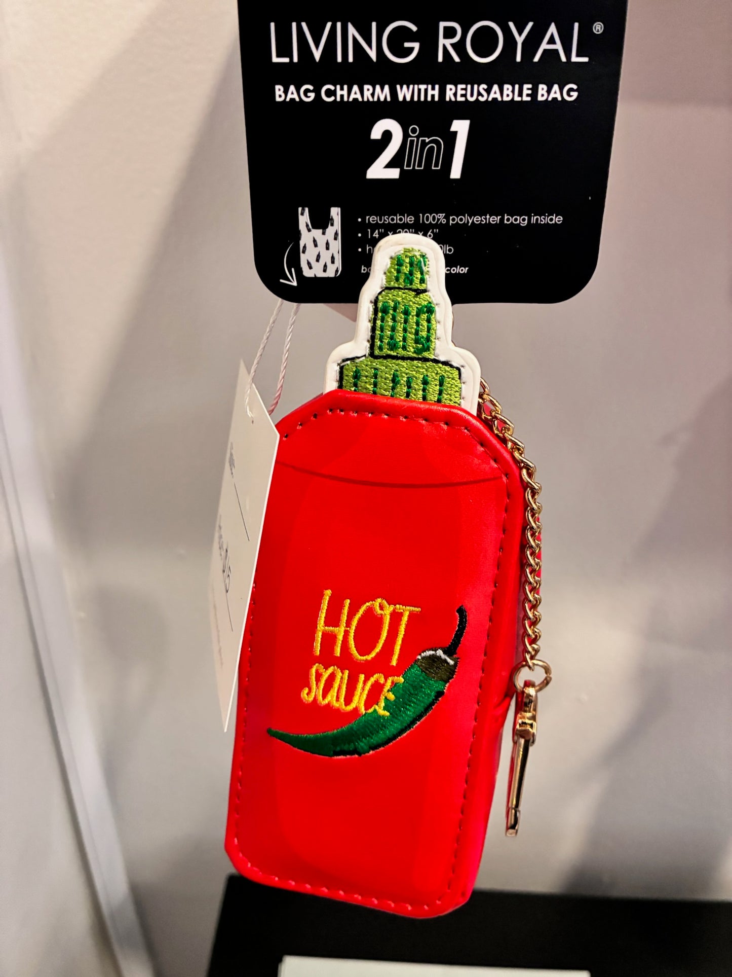 Hot Sauce Bag Charm + Reusable Bag