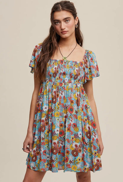 Wildflower Breeze Smocked Dress