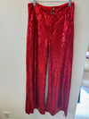 Holiday Sparkle Sequin Pants (Red Sequin)