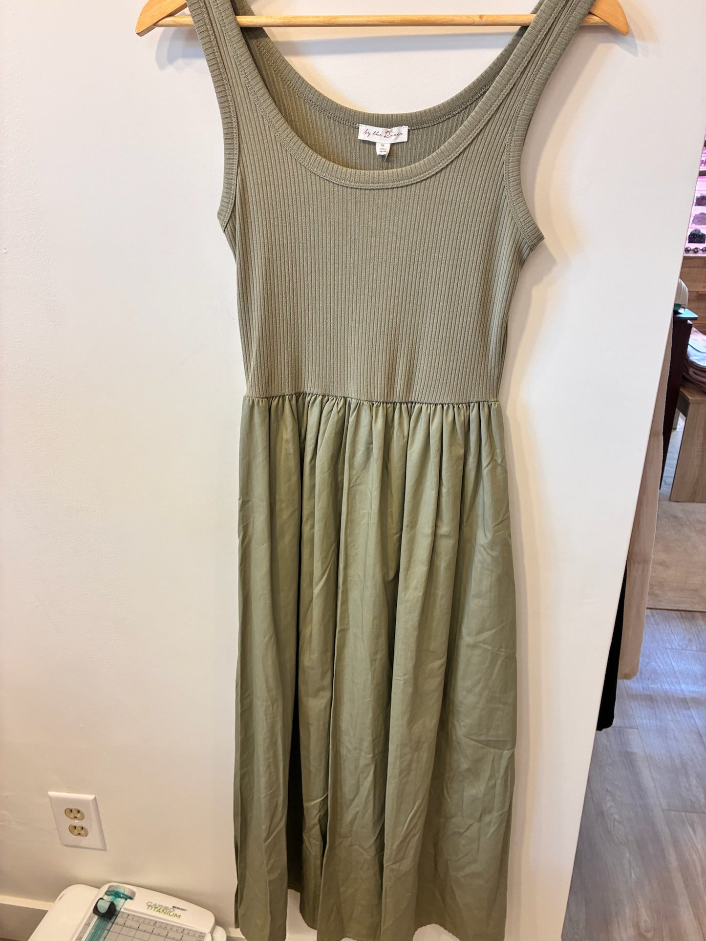 Everyday Ribbed Maxi Dress (Sage)