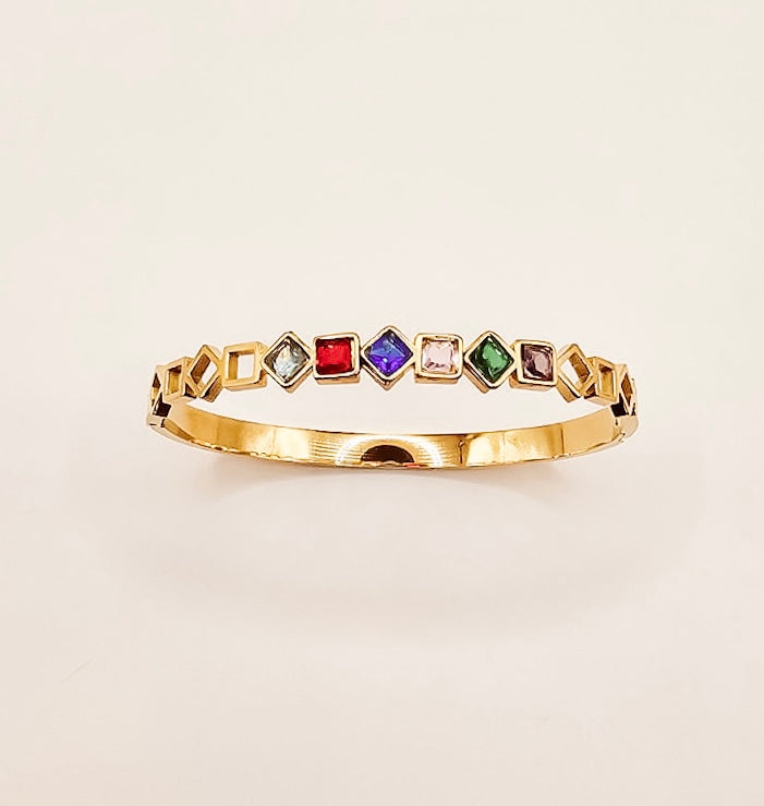 Colorful Crystal Bangle