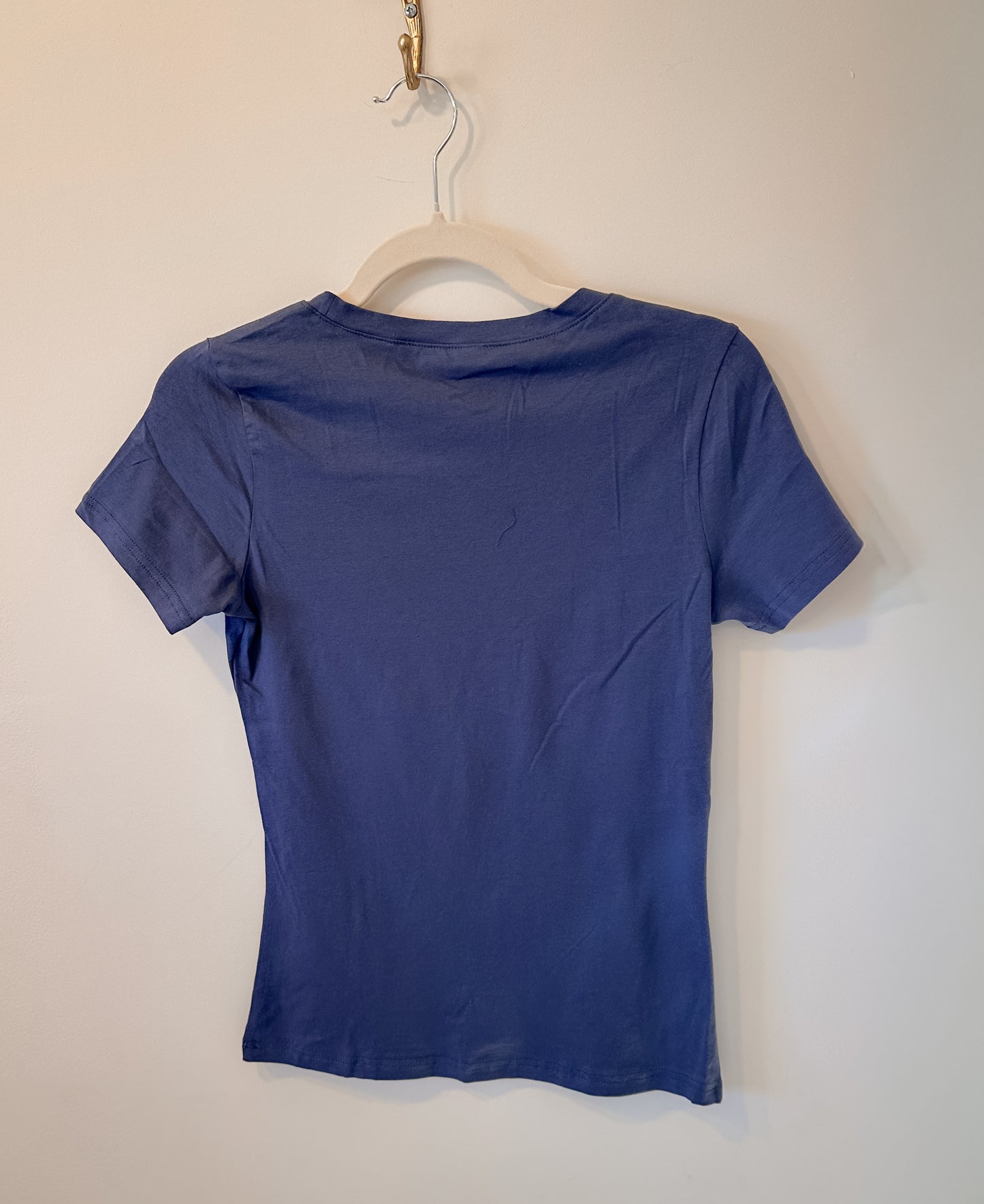 Perfect Fit Cotton Tee-Blue