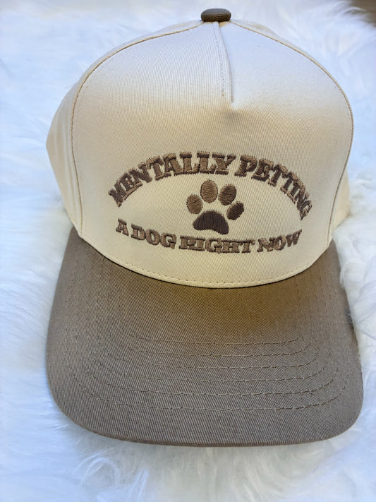 “Mentally Petting a Dog” Trucker Hat