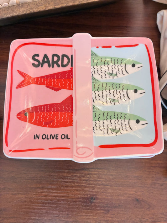 Sardine Tin Ceramic Dish