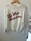 ’Tis the Season Sequin Sweater (White/Red Sequin)