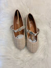 (Noyoma) Pearl Charm Tweed Flats (Blush)
