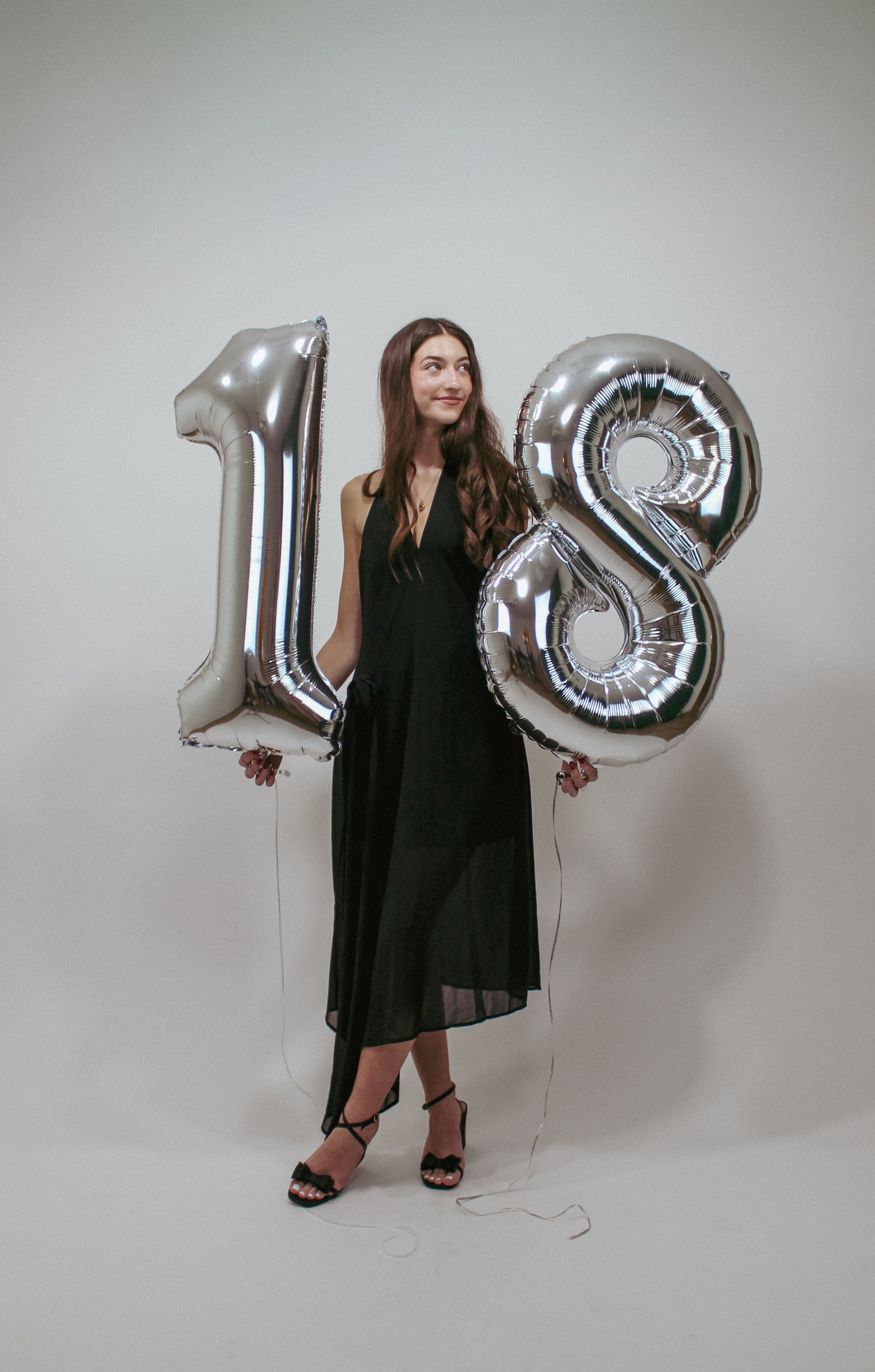 Midnight Muse Halter Dress (Black)