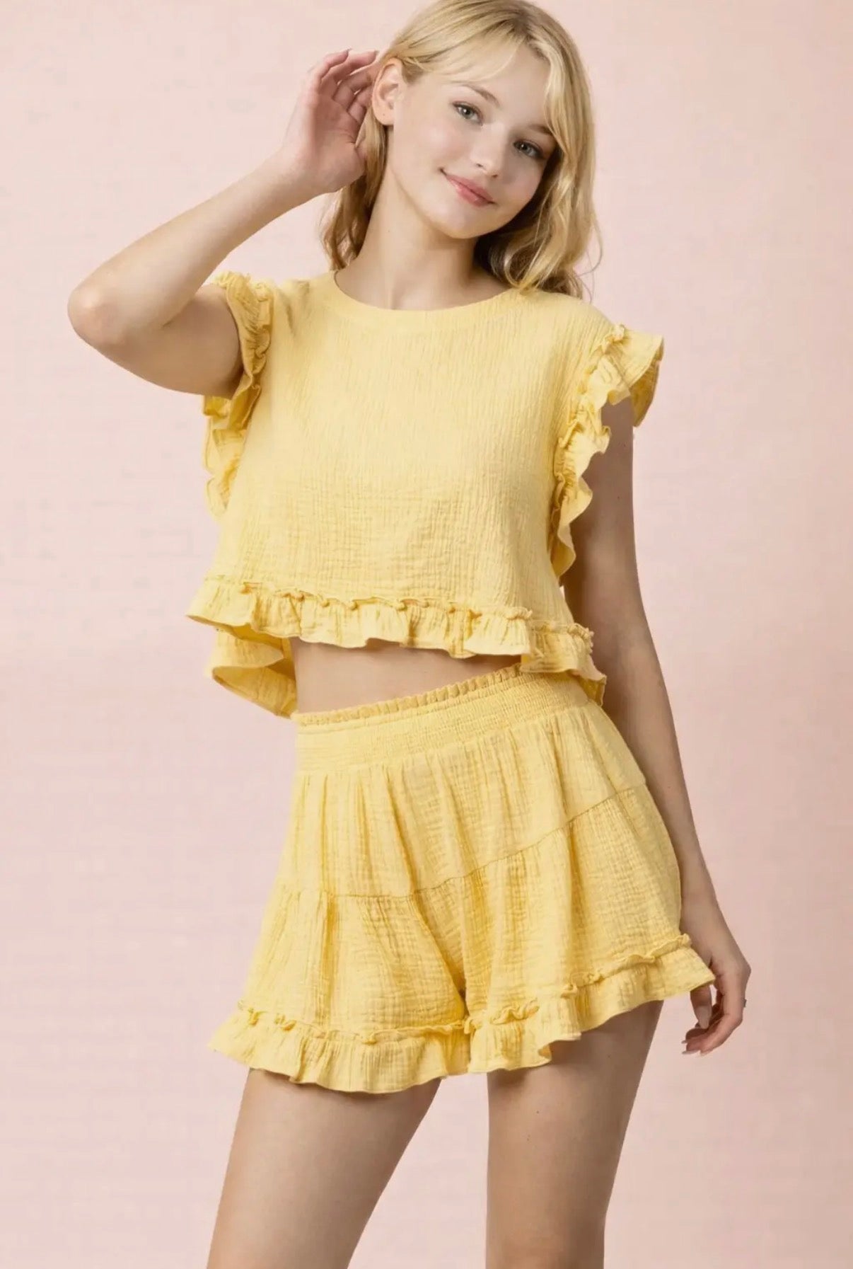 Golden Hour Ruffle Set