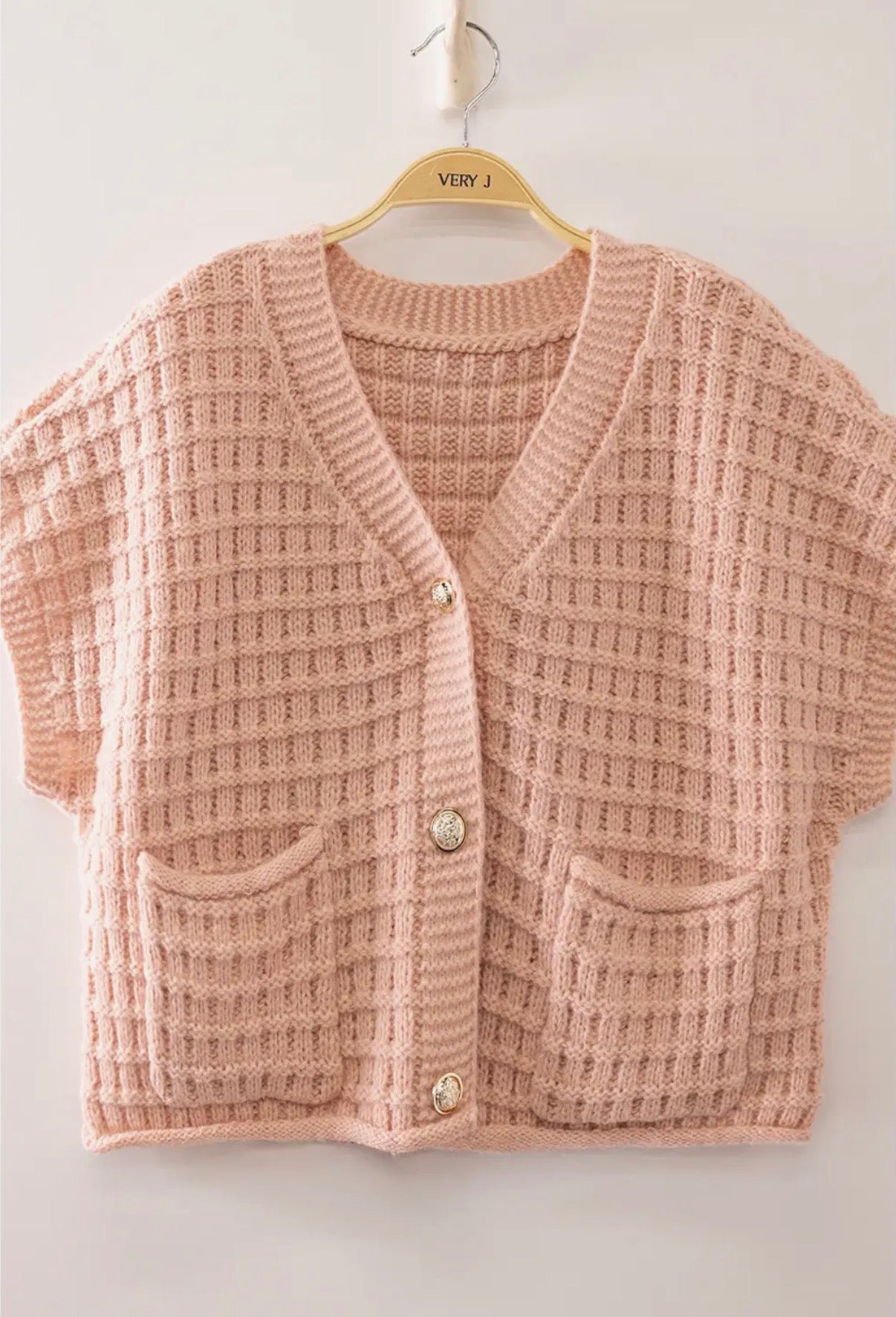 Sweet Blush Button Cardigan