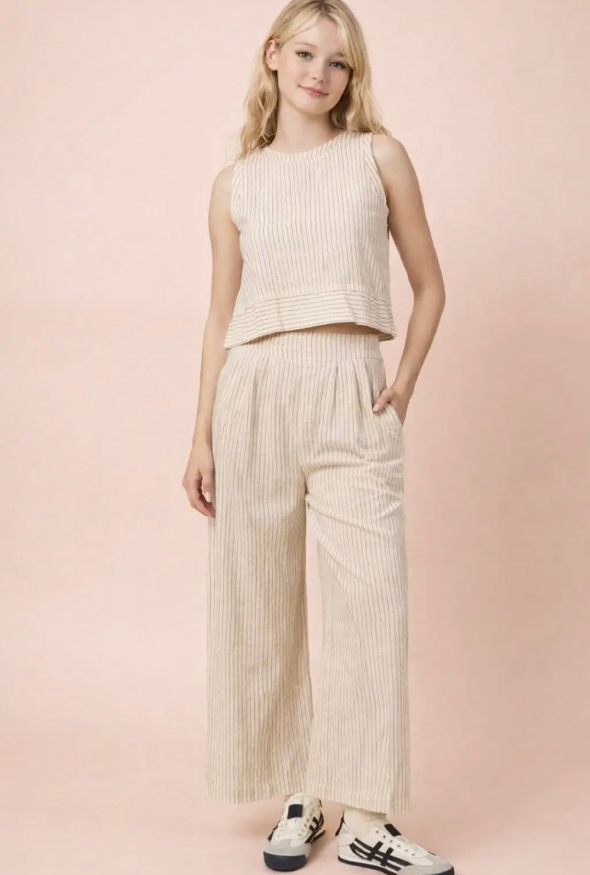 Everyday Linen Stripe Set