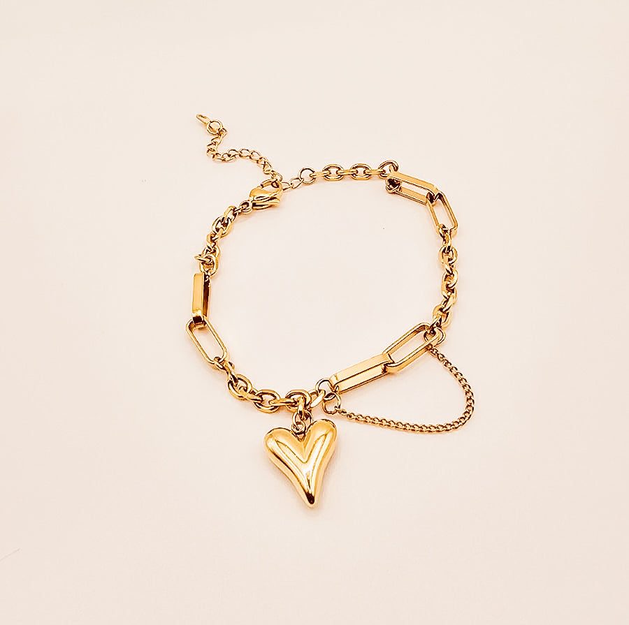 Gold Heart Bracelet