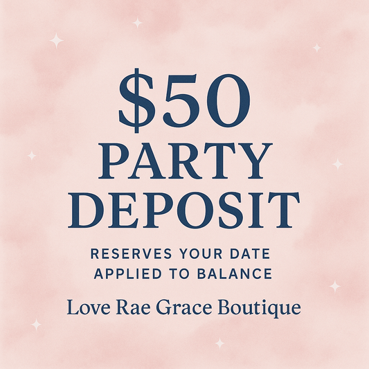 Party Booking Deposit – $50 (Applied to Balance)