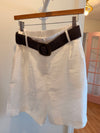 Everyday Ease Linen Shorts (White)