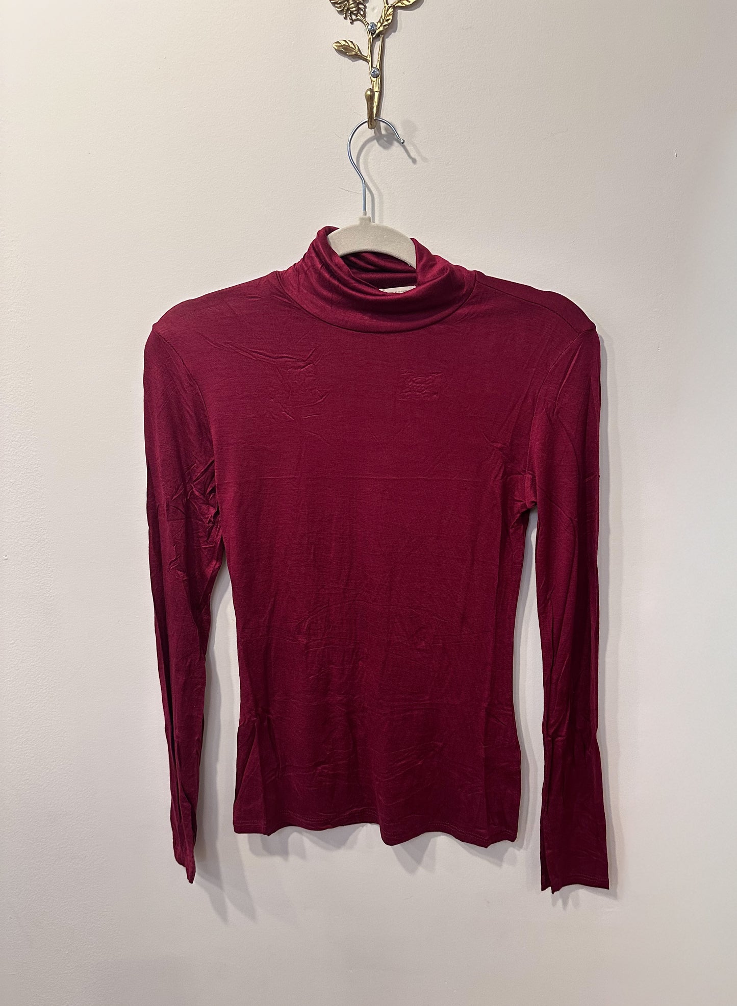 Essential Soft Turtleneck (Burgundy)