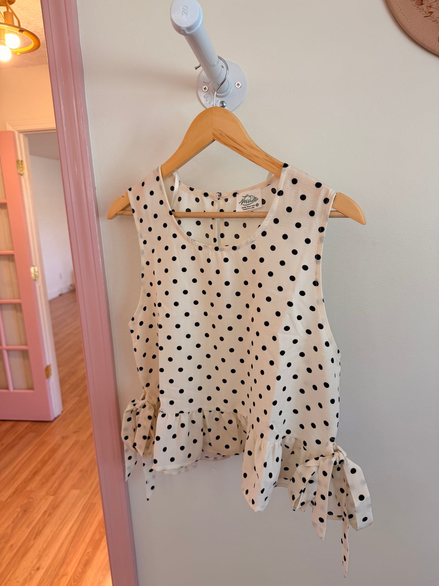 The Audrey Polka Dot Top