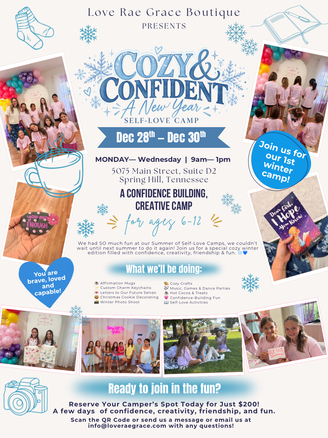 Cozy & Confident: A New Year Self-Love Camp