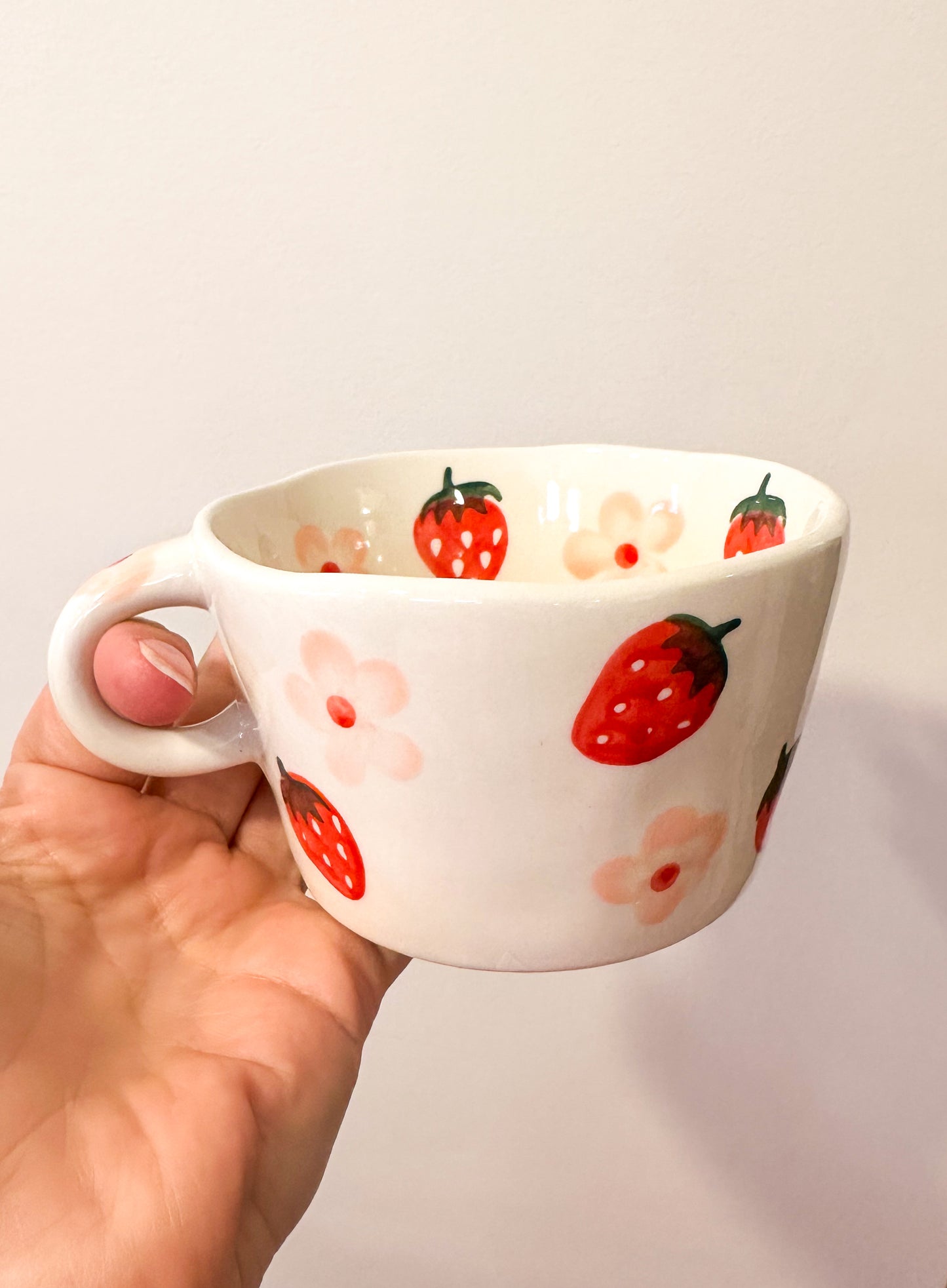 Strawberry Blossom Teacup