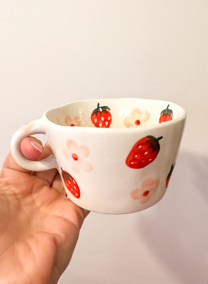 Strawberry Blossom Teacup
