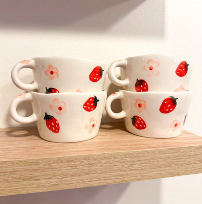 Strawberry Blossom Teacup