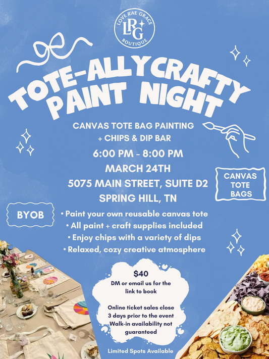 Tote-Ally Crafty Paint Night 🎨