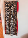 Leopard Wide Leg Stripe Pants