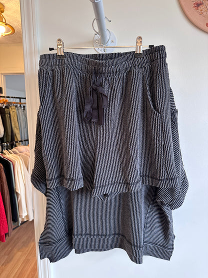 Washed Waffle Lounge Set