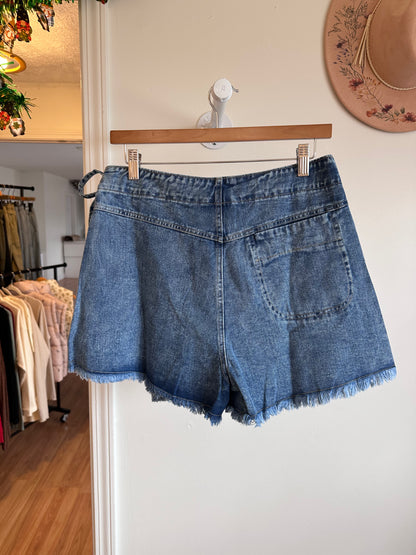 Denim Wrap Skort