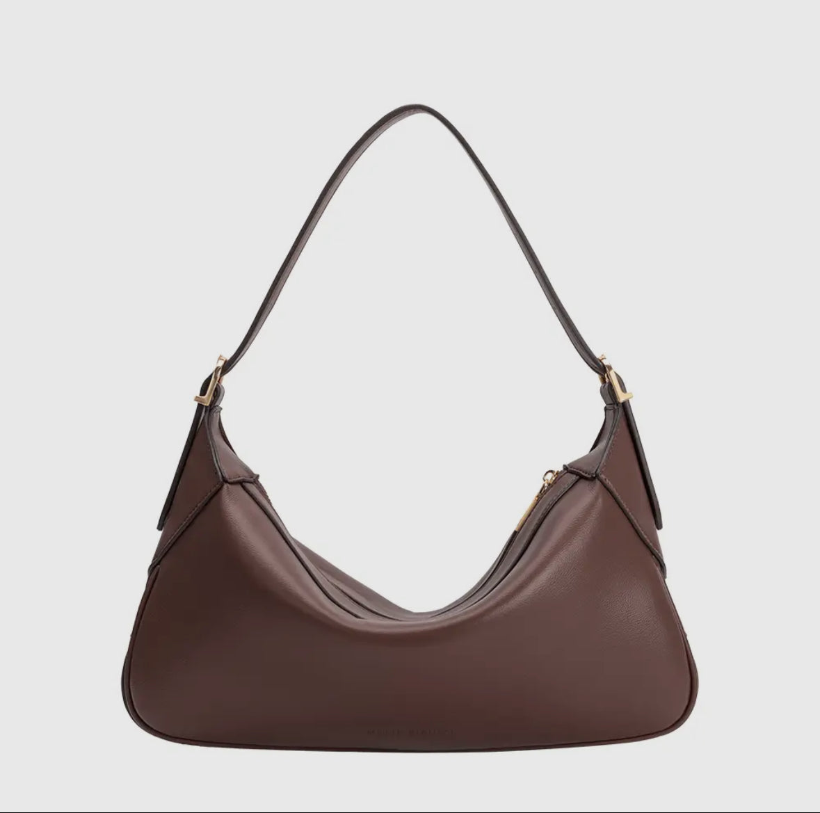 Melie Bianco Nicolette Espresso Luxe Shoulder Bag
